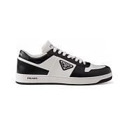 Prada Downtown Leather Sneakers White Black 2EE364_3LKG_F0T8F_F_D001 - 1
