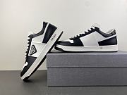 Prada Downtown Leather Sneakers White Black 2EE364_3LKG_F0T8F_F_D001 - 3