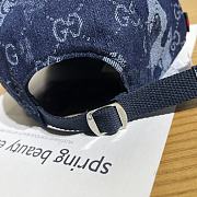 Gucci GG cotton denim baseball hat - 5