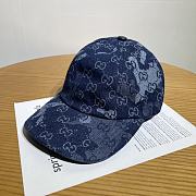 Gucci GG cotton denim baseball hat - 4