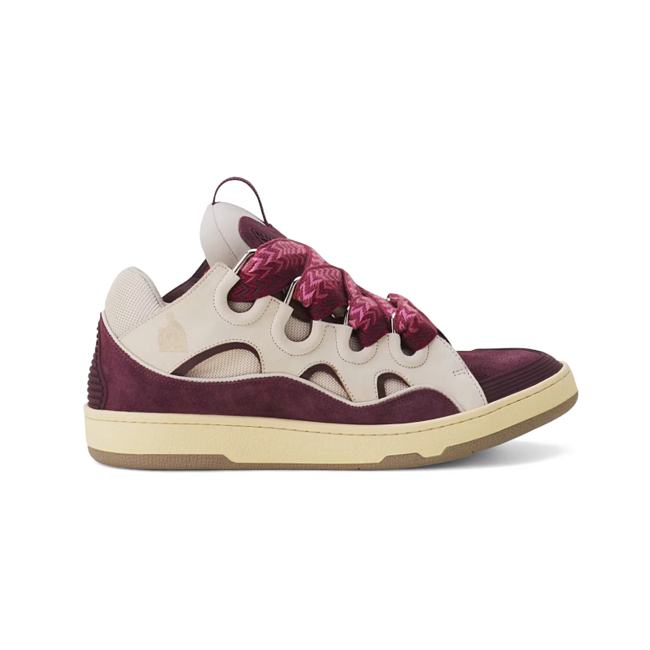 Lanvin Leather Curb Biege Burgundy FU-SKDK12-BICO-E250539 - 1
