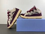 Lanvin Leather Curb Biege Burgundy FU-SKDK12-BICO-E250539 - 6
